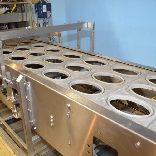 Orics S30 Inline 30 TPM Tray Packaging Line w/ 3 Piston Filler, Pack Area and Sealer