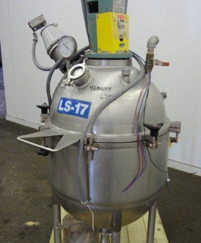 40 Gallon Lee Model 40D S/S Prop Agitated Vacuum Kettle