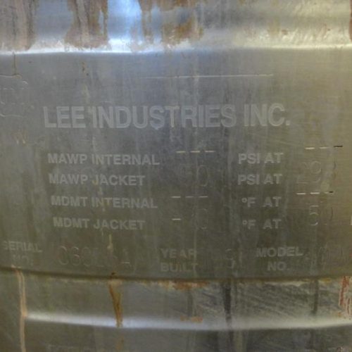 40 Gallon Lee Model 40D S/S Prop Agitated Vacuum Kettle