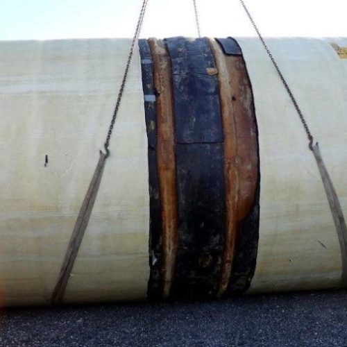 18,000 Gallon Air Plastics Vertical Fiberglass Storage Tank