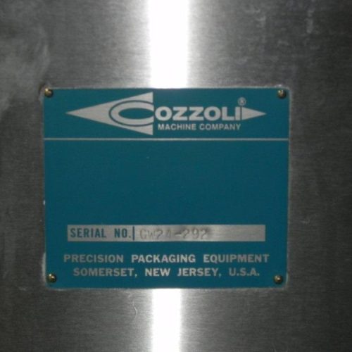 Cozzoli Model GW24262 Vial Washer with Wands Cabinet and Pumps