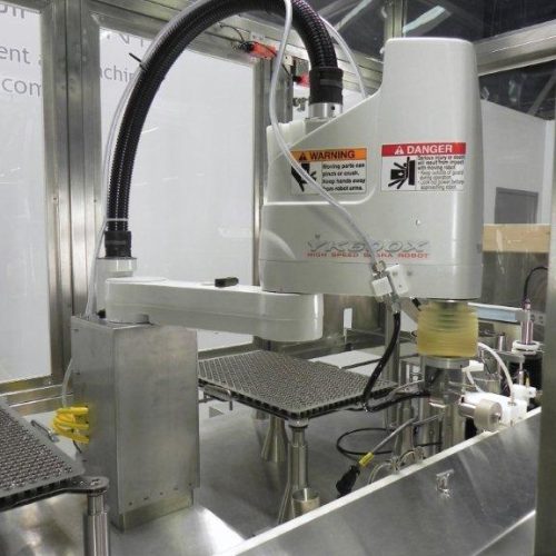 M and O Perry Model SFA1 Complete Vial Cartridge Placement and Filler Assembly System