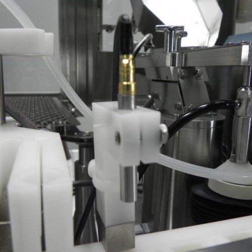 M and O Perry Model SFA1 Complete Vial Cartridge Placement and Filler Assembly System