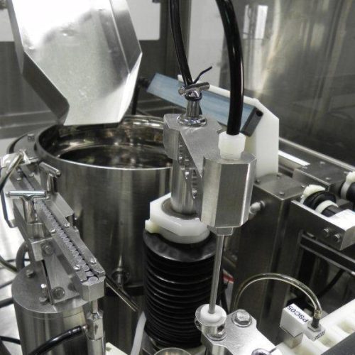 M and O Perry Model SFA1 Complete Vial Cartridge Placement and Filler Assembly System