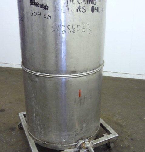 150 Gallon S/S Single Wall Vertical Portable Tote