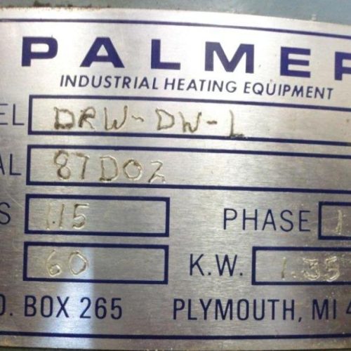 Palmer Model DRWDWL 12 in Dia x 10 in Deep Electric Hot Pot Melter