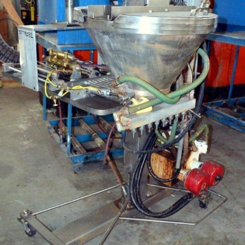 Hinds Bock Model 8PO1HA 8 Head S/S Inline Piston Filler Depositor