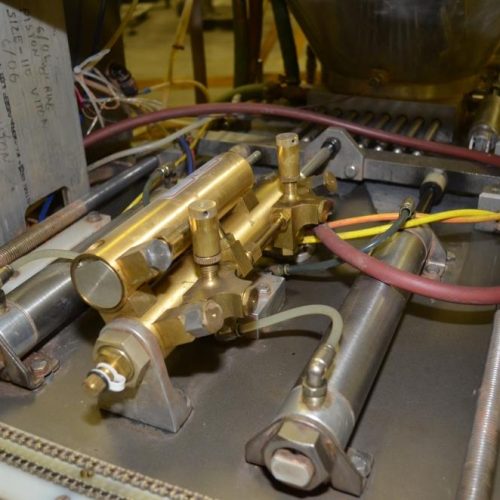 Hinds Bock Model 8PO1HA 8 Head S/S Inline Piston Filler Depositor