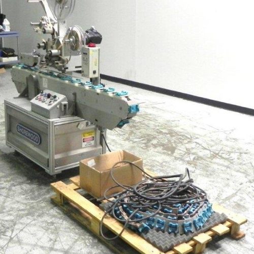 Shorewood Model 300W Conveyorized Top mounted Pressure Sensitive Labeler
