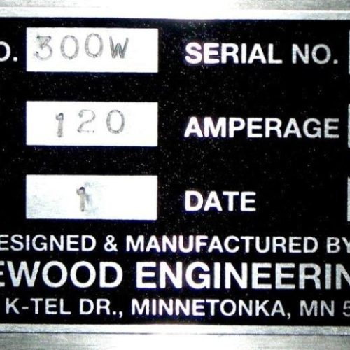Shorewood Model 300W Conveyorized Top mounted Pressure Sensitive Labeler