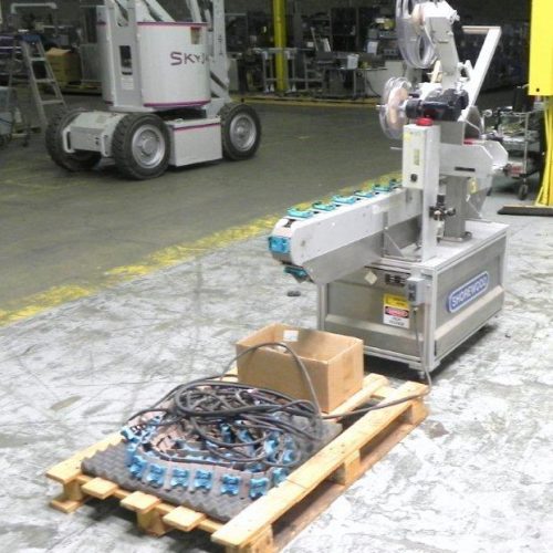 Shorewood Model 300W Conveyorized Top mounted Pressure Sensitive Labeler