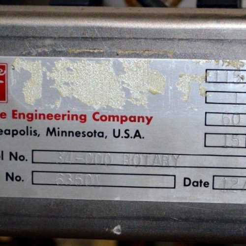 Thiele Engineering Model 34000Rotary 4 Head Rotary S/S Vacuum Placer