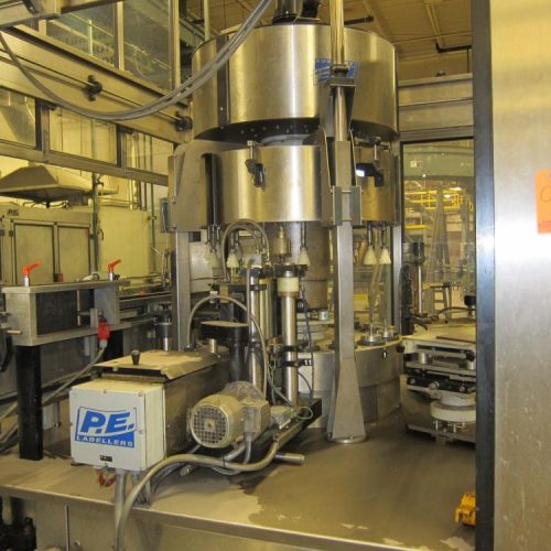 P E Labelers Futura S 16 Head Type 16T08101S1L Hot Glue Wrap Around Labeler