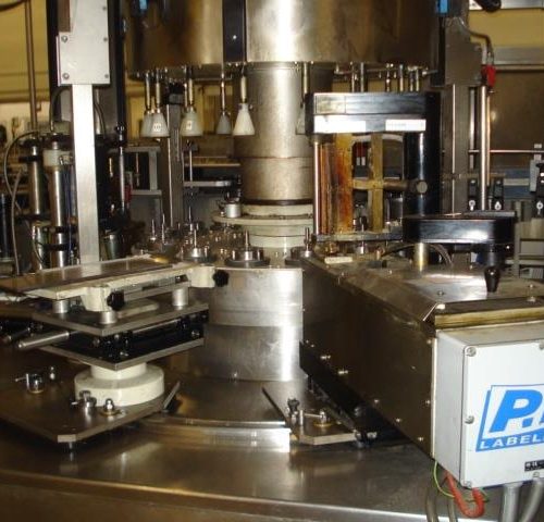 P E Labelers Futura S 16 Head Type 16T08101S1L Hot Glue Wrap Around Labeler