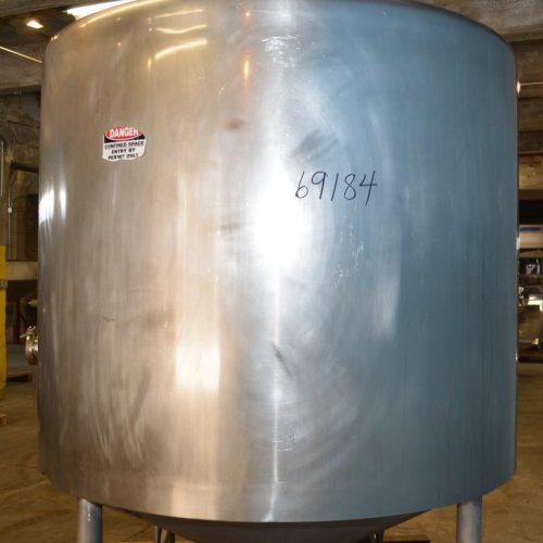 400 Gallon Breddo Model LOR 75 HP Round Single Wall S/S Liquifier