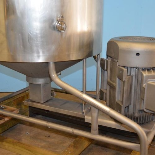 400 Gallon Breddo Model LOR 75 HP Round Single Wall S/S Liquifier