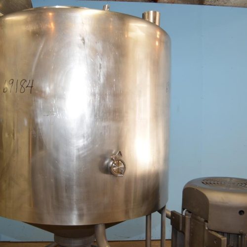 400 Gallon Breddo Model LOR 75 HP Round Single Wall S/S Liquifier