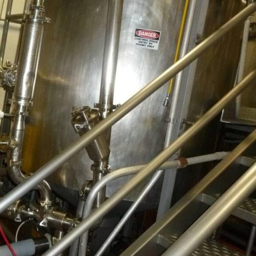 400 Gallon Breddo Model LOR 75 HP Round Single Wall S/S Liquifier