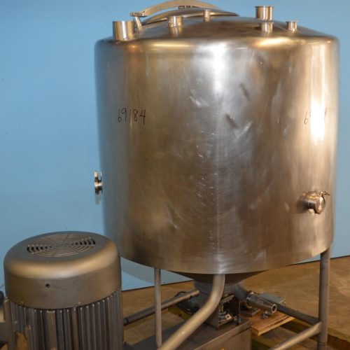 400 Gallon Breddo Model LOR 75 HP Round Single Wall S/S Liquifier