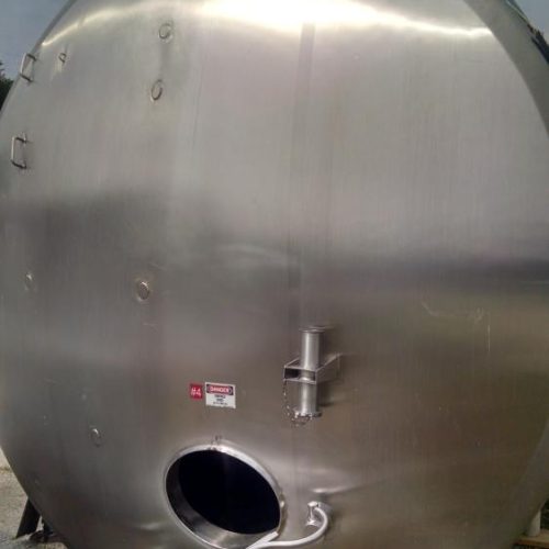 12,000 Gallon A P V Crepaco S/S Single Wall Horizontal Agitated Tank