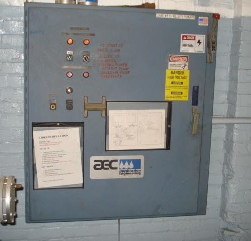 AEC NEC Series Model NERC240 33 Ton Capacity Air Cooled Central Chiller