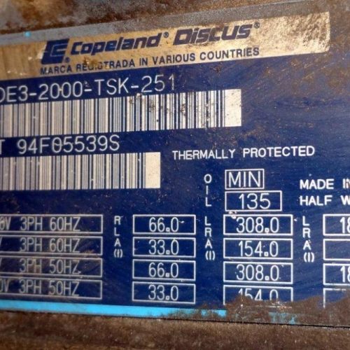 AEC NEC Series Model NERC240 33 Ton Capacity Air Cooled Central Chiller