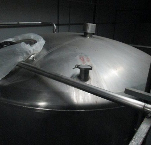 5,000 Gallon Feldmeier S/S Vertical Jacketed Turbine Agitated Tank