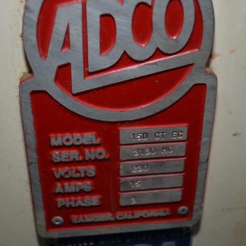 Adco Model 15DCTEC 6.25 in Pitch Manual Load Horizontal Hot Melt Cartoner