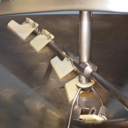 100 Gallon Crepaco Vertical S/S Sweep Scrape Agitated Cone Bottom Tank