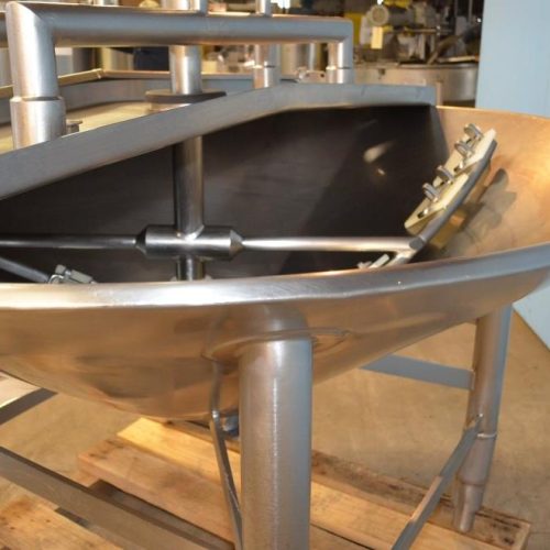 100 Gallon Crepaco Vertical S/S Sweep Scrape Agitated Cone Bottom Tank