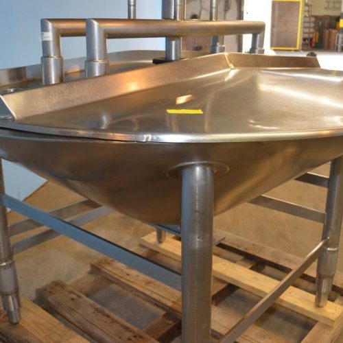 100 Gallon Crepaco Vertical S/S Sweep Scrape Agitated Cone Bottom Tank