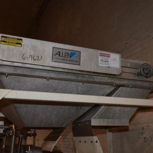 Allen 42 in W x 33 in L S/S Over Under Sizing Conveyor with (12) S/S Sizing Rollers