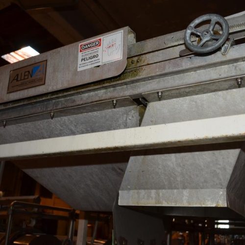 Allen 42 in W x 33 in L S/S Over Under Sizing Conveyor with (12) S/S Sizing Rollers