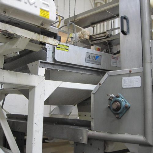 Allen 42 in W x 33 in L S/S Over Under Sizing Conveyor with (12) S/S Sizing Rollers