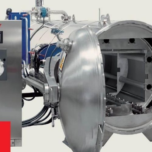 Stock Surdry S L Model AR175 1,700mm 5 Basket S/S Horizontal Rotary Batch Retort