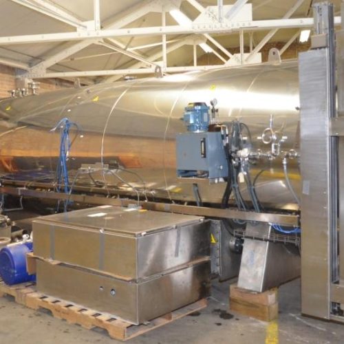 Stock Surdry S L Model AR175 1,700mm 5 Basket S/S Horizontal Rotary Batch Retort