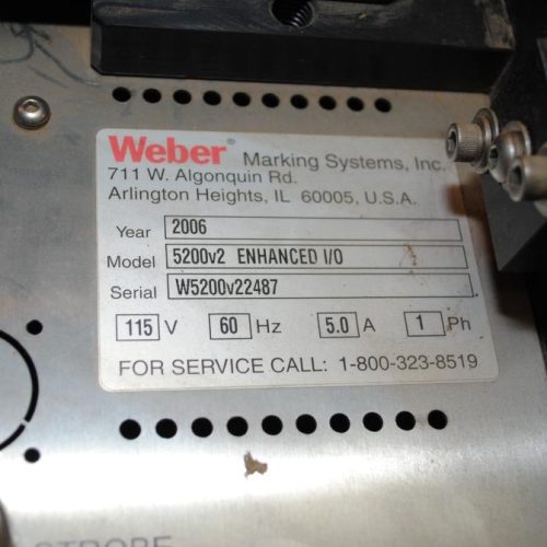 Weber 5200V2 Zebra 110PAK4 RFID Corner Print Apply Labelers (qty 2)