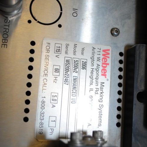 Weber 5200V2 Zebra 110PAK4 RFID Corner Print Apply Labelers (qty 2)