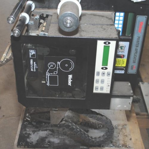 Weber 5200V2 Zebra 110PAK4 RFID Corner Print Apply Labelers (qty 2)