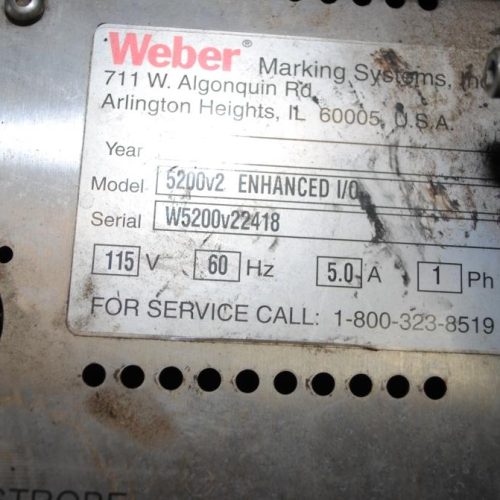 Weber 5200V2 Zebra 110PAK4 RFID Corner Print Apply Labelers (qty 2)