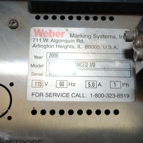 Weber 5200V2 Zebra 110PAK4 RFID Corner Print Apply Labelers (qty 2)