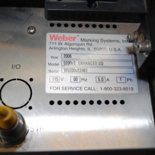 Weber 5200V2 Zebra 110PAK4 RFID Corner Print Apply Labelers (qty 2)