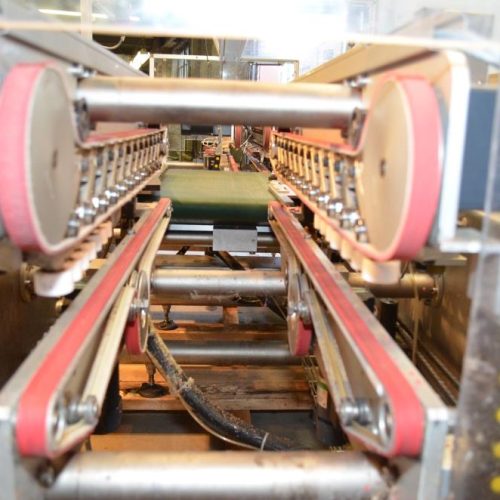 Langen Imball Combi SJRHVADXLQ High Speed 150 CPM Continuous Hot Melt Tri Fold Sealer