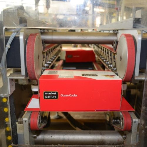 Langen Imball Combi SJRHVADXLQ High Speed 150 CPM Continuous Hot Melt Tri Fold Sealer