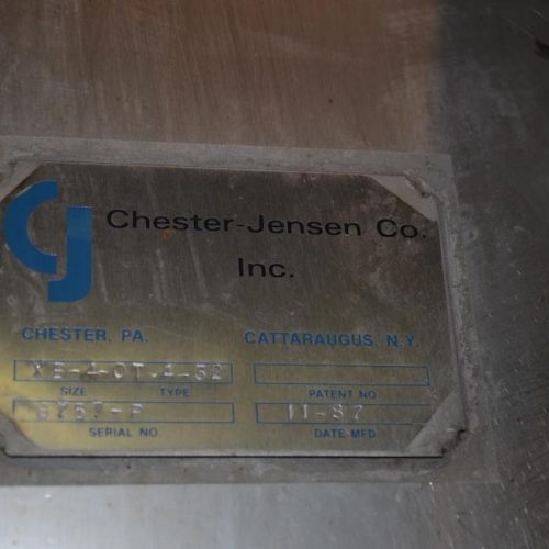 Chester Jensen 4 plate Model XB4OT432 S/S 171 Sq Ft Falling Film Plate Chiller