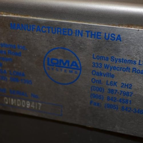 Loma Model IQ2 46 in x 1 1/8 in Aperture Banjo Belt Retracting Reject Metal Detector