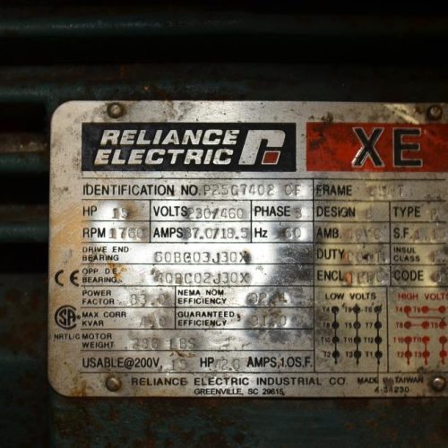 Sutorbilt Model GAEMDPA 15 HP Horizontal Positive Displacement Blower