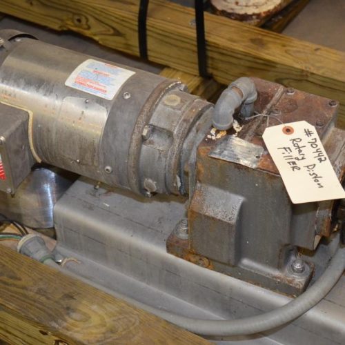 Pfaudler Model RP2514BFT 14 Head S/S Rotary Bottom Up Fill Piston Filler