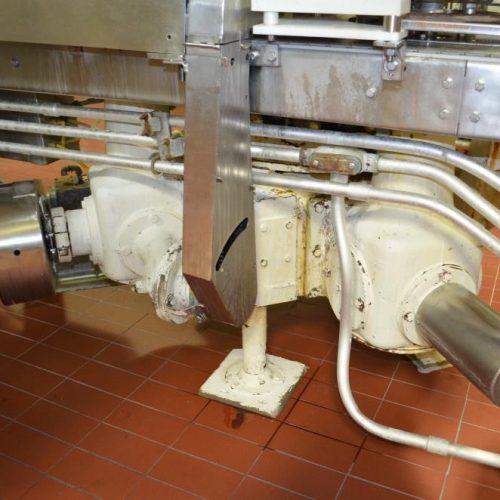 Pfaudler Model RP2514BFT 14 Head S/S Rotary Bottom Up Fill Piston Filler