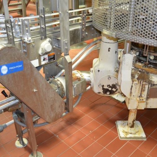 Pfaudler Model RP2514BFT 14 Head S/S Rotary Bottom Up Fill Piston Filler